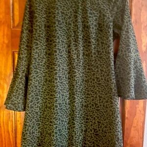 THML Green and Black Patterned Dress